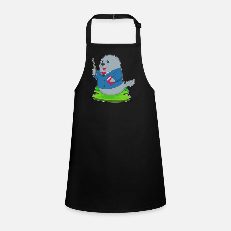 Seal Teacher Book School Children's Apron