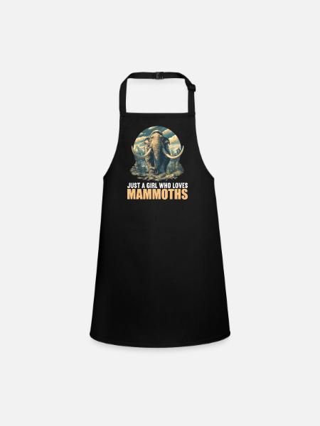 Mammoths Mammoth - Children's Apron - black - Front