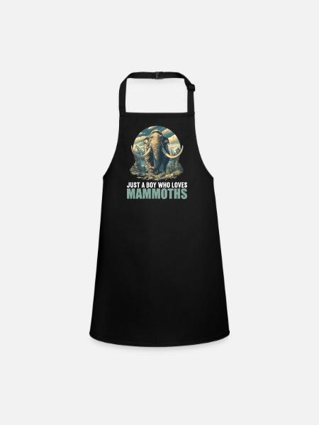 Mammoths Mammoth - Children's Apron - black - Front