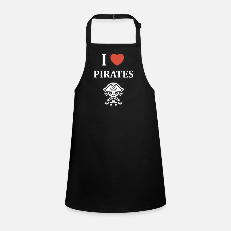 I Love Pirates Mascot Tablier Enfant