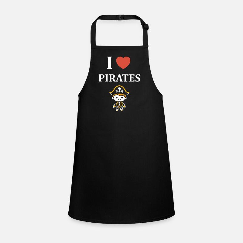 Ich liebe Piraten Schürze für Kinder