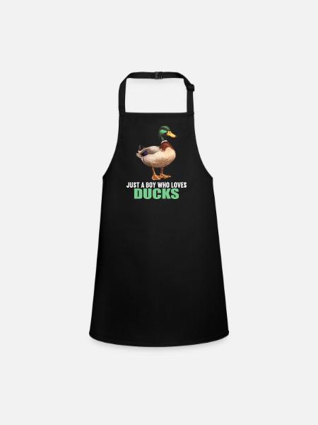 Canards Canard - Tablier Enfant - noir - Devant