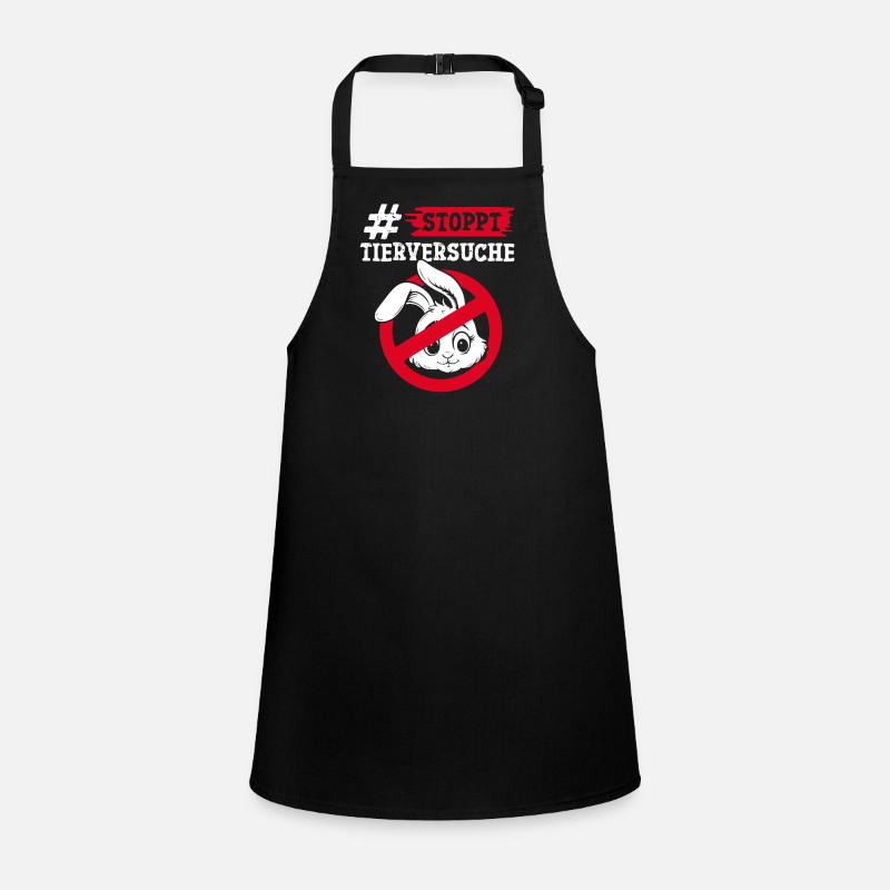 Animal protection STOP ANIMAL TESTING AGAINST TESTING Children's Apron