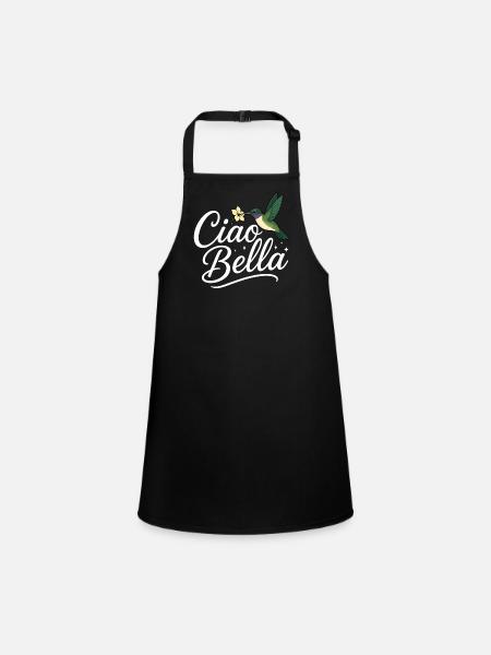 Ciao Bella - Tablier Enfant - noir - Devant
