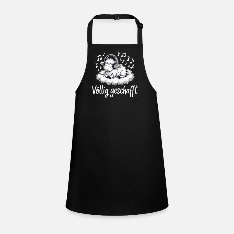 Völlig geschafft geSchaft Schaf Design Schürze für Kinder