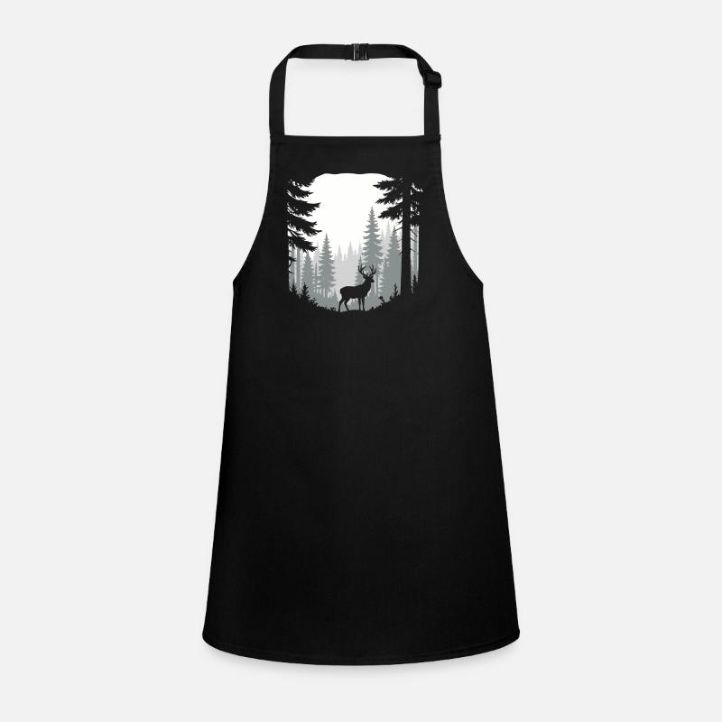 Deer In Forest Hunting Scene Nature Vibes Children's Apron