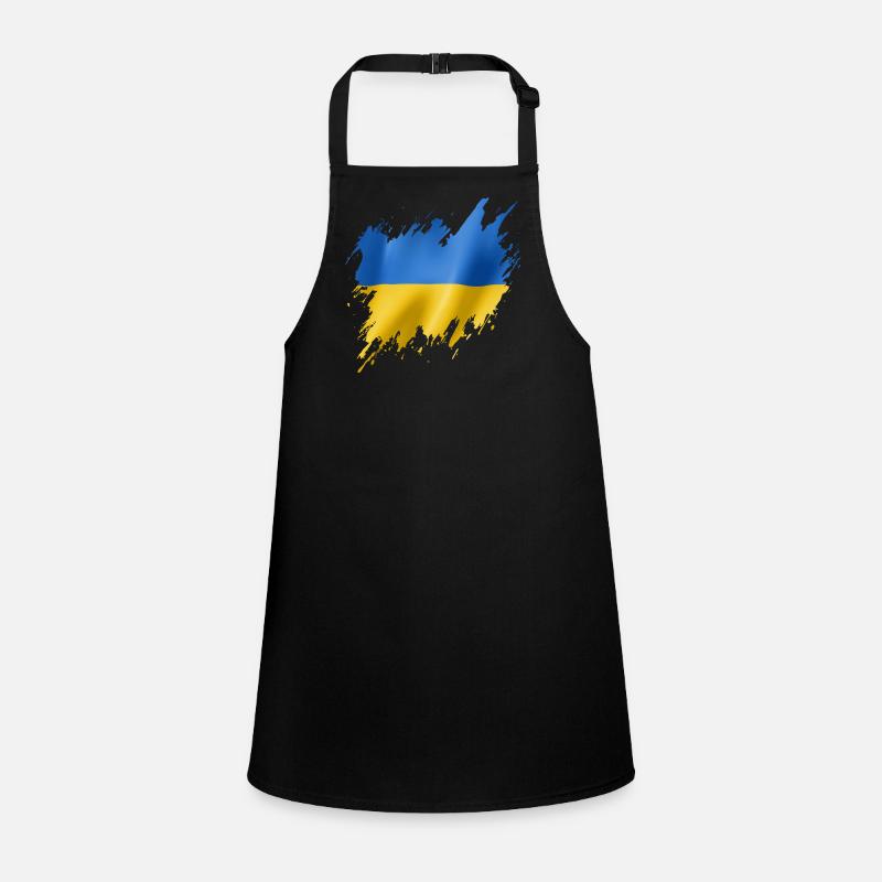 Drapeau de l’Ukraine, style déchiré Tablier Enfant