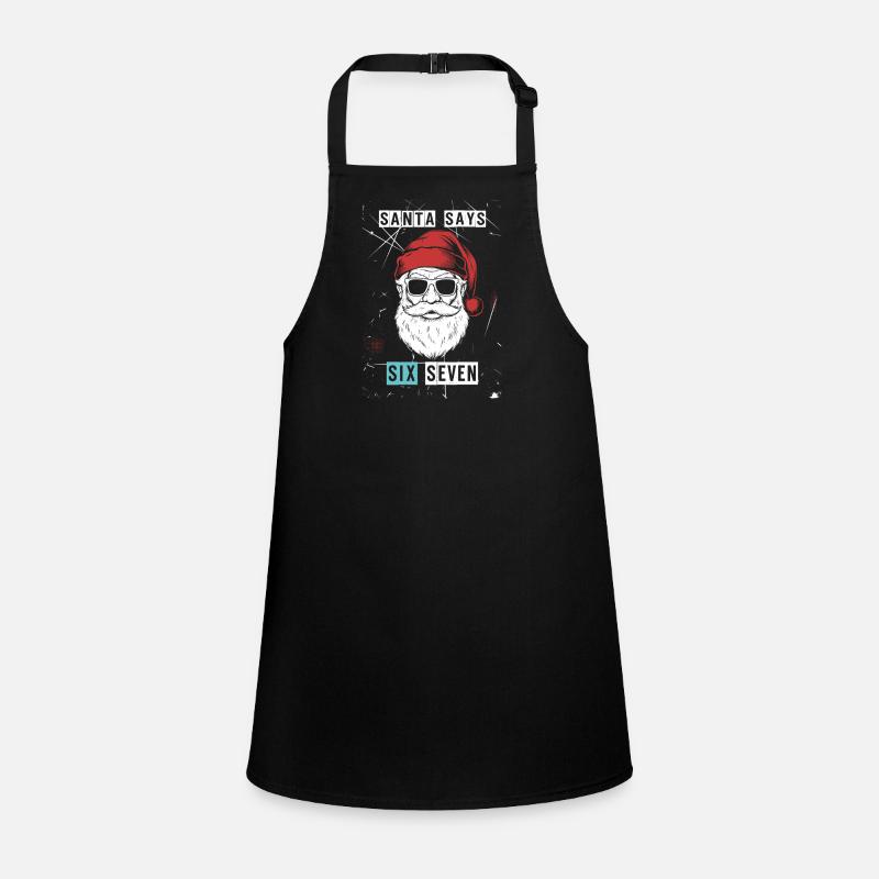 Santa says Six Seven Children's Apron