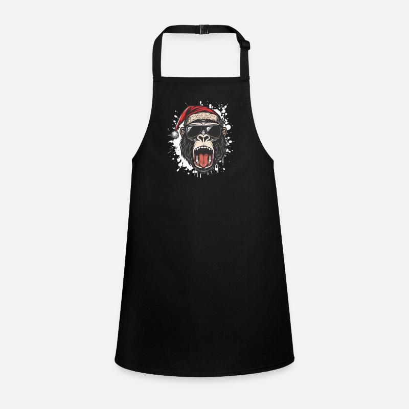 Gorilla Christmas Funny Children's Apron