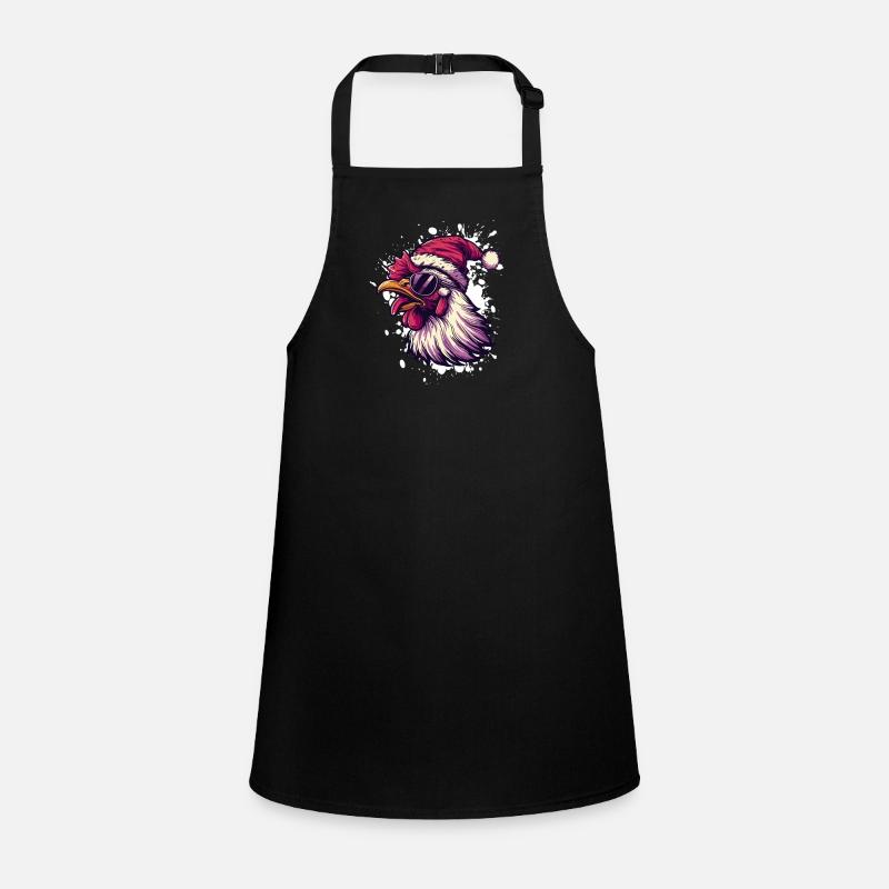 Rooster Christmas Funny Children's Apron