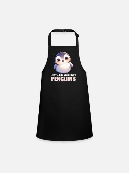 Pingouins Pingouin - Tablier Enfant - noir - Devant
