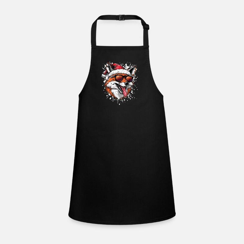 Fox Christmas Funny Children's Apron