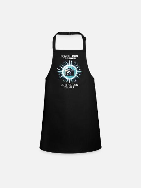 Bokeh Pro | Photography Bokeh Blur - Children's Apron - black - Front