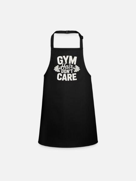 Gym - Children's Apron - black - Front