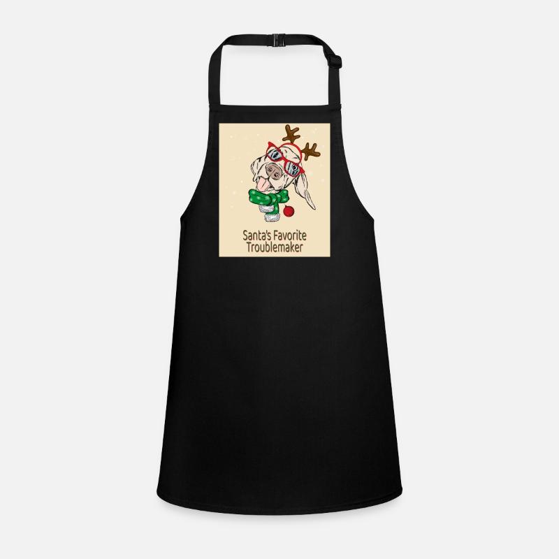 Santa's Favorite Troublemaker – Funny Dog Children's Apron