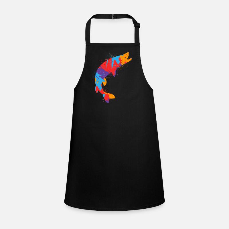 Pêche au brochet coloré Pêcheur de brochet Tablier Enfant