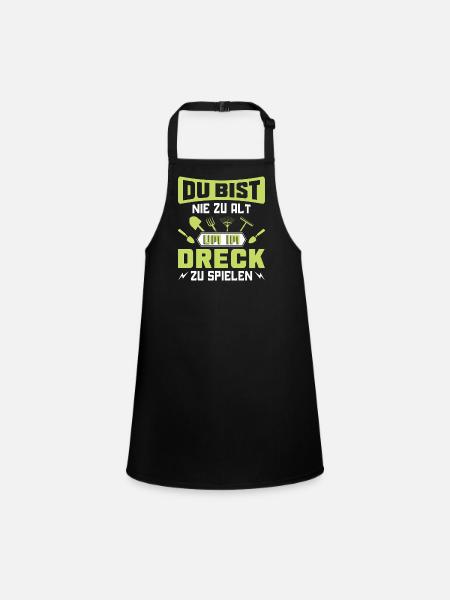 Garden Gardener Gardening Gardening Gardening Gardening - Children's Apron - black - Front
