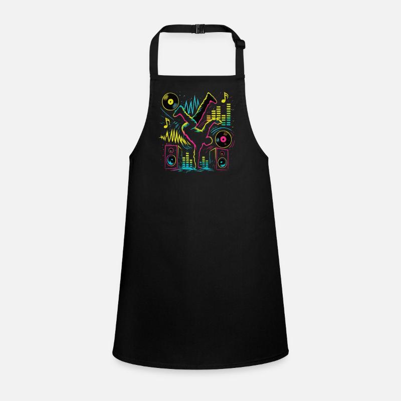 Breakdance Neon Style – Musique & Street Art Tablier Enfant