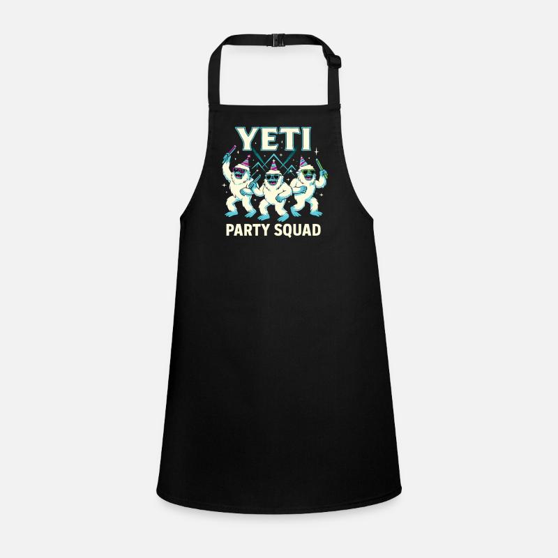  Yeti Party Squad – Lustiges Winter- und Schürze für Kinder