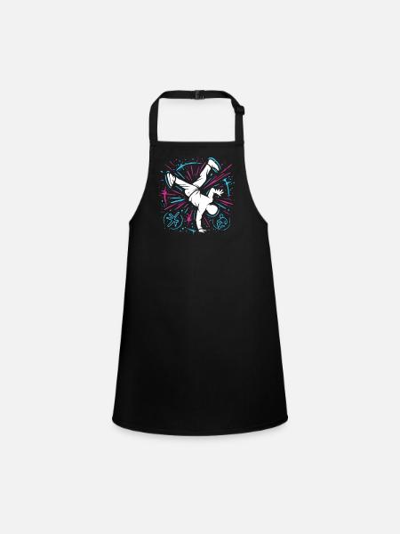 Breakdance Explosion – Danse streetstyle - Tablier Enfant - noir - Devant