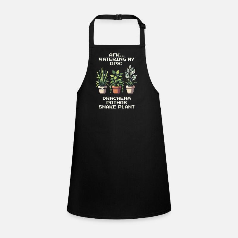 AFK Watering My DPS | Plants Gamer Humor Children's Apron
