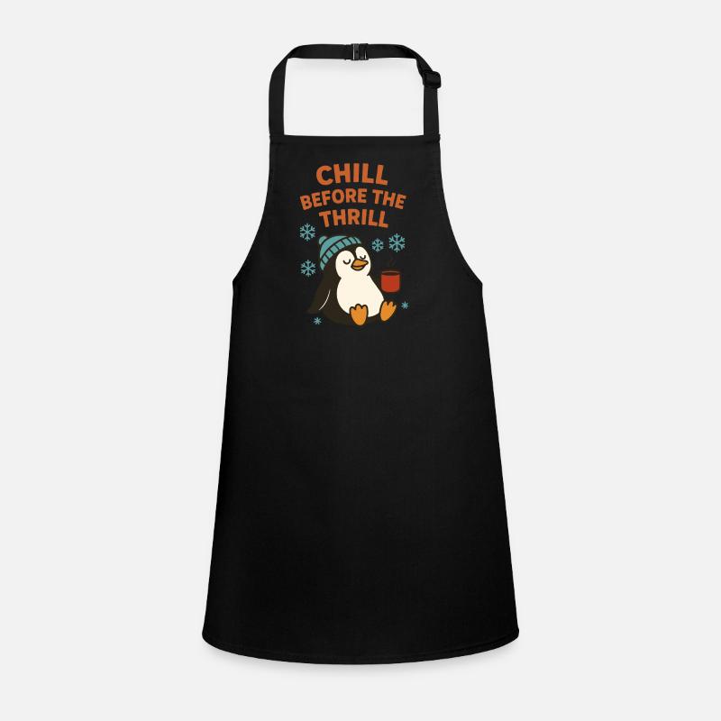 Noël Chill Before The Thrill Holiday Penguin Tablier Enfant