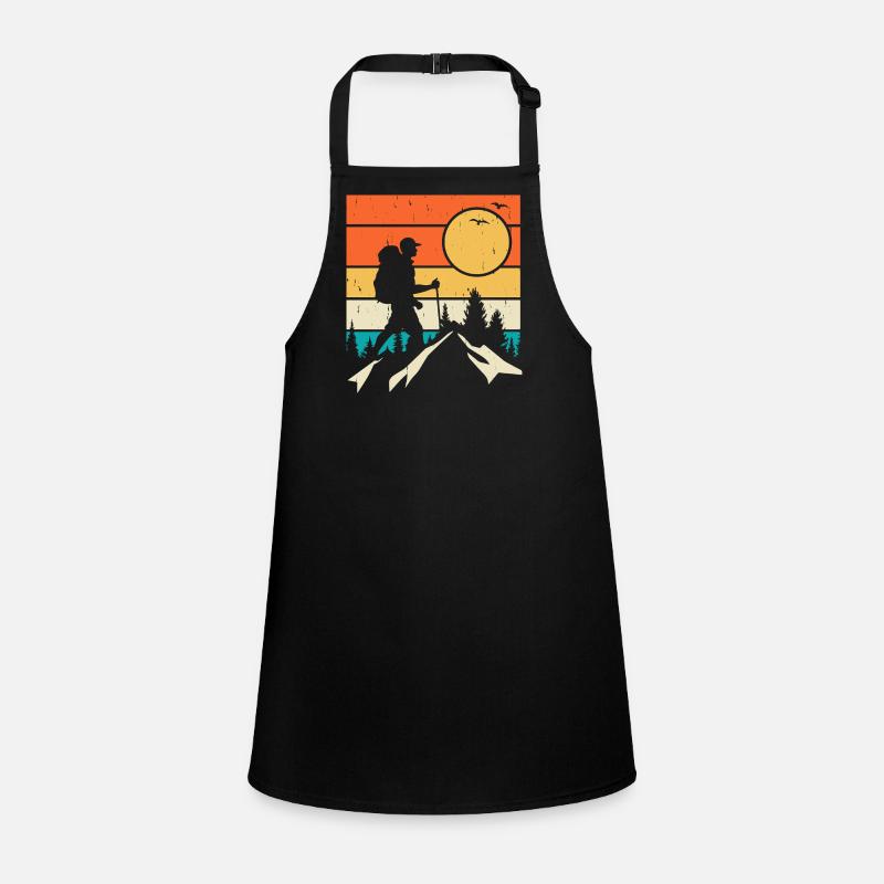 Hiking Retro Schürze für Kinder