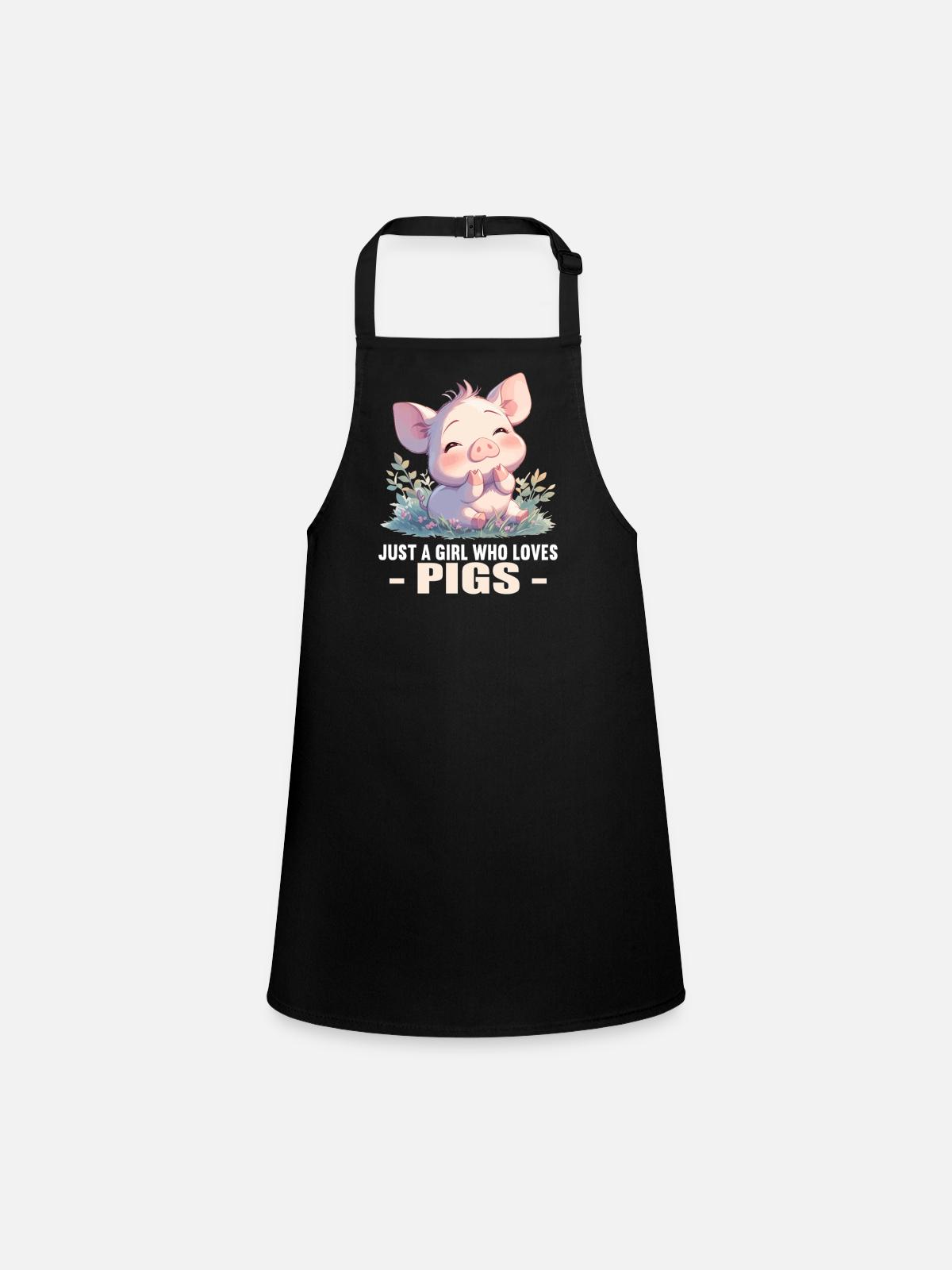 Cochon Cochon - Tablier Enfant - noir - Devant