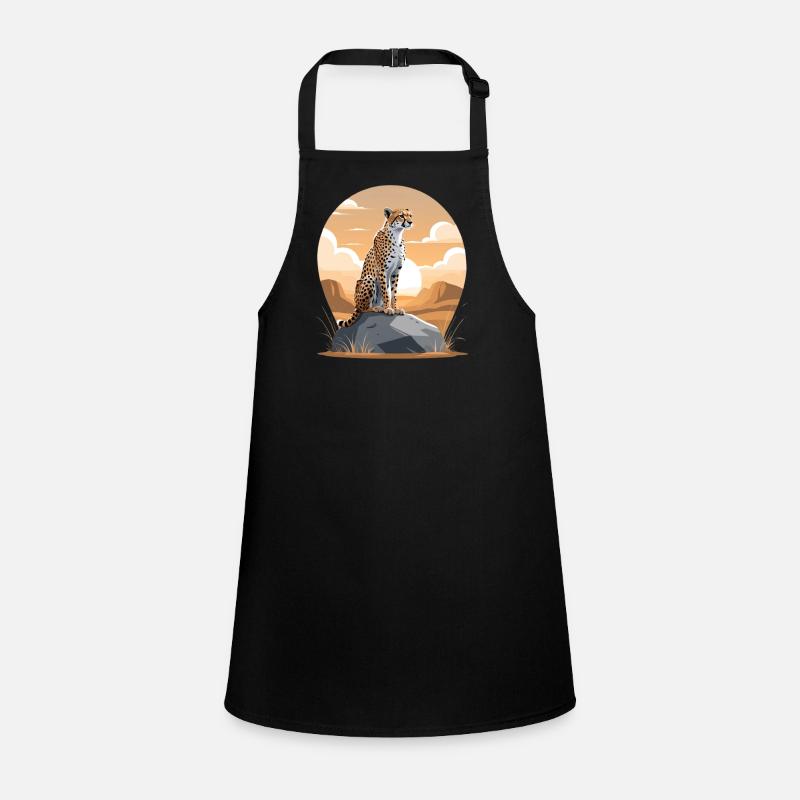 Guépard au coucher de soleil du désert Tablier Enfant