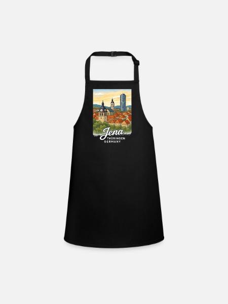 Jena - Children's Apron - black - Front