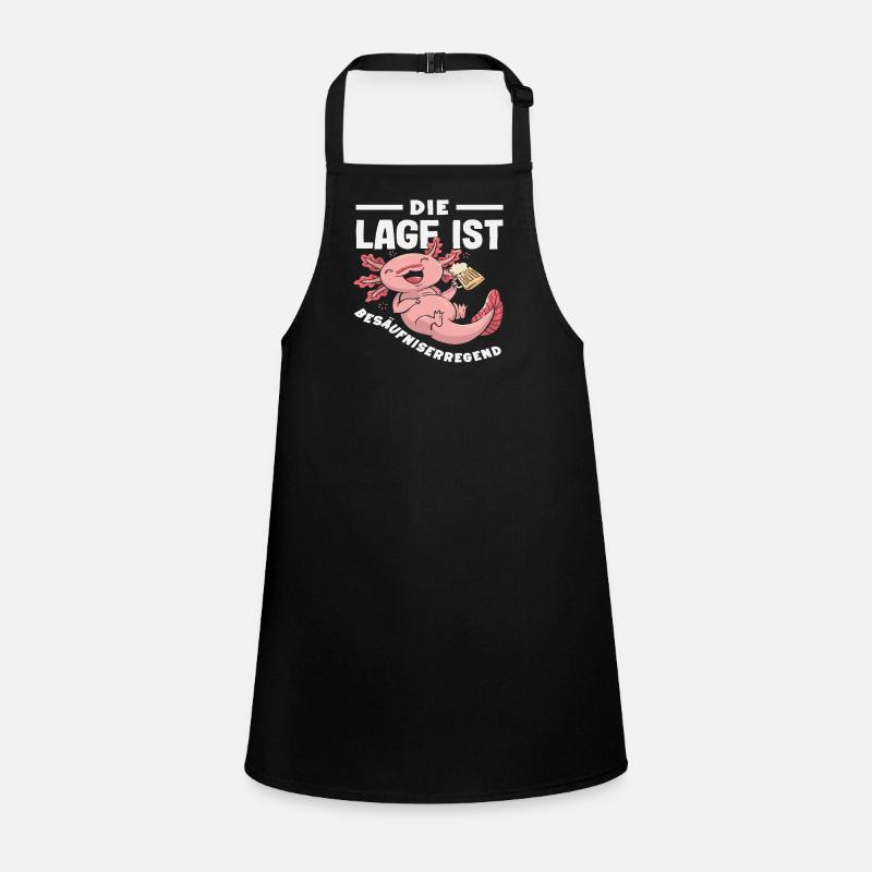 The location is drunken: Axolotl Children's Apron