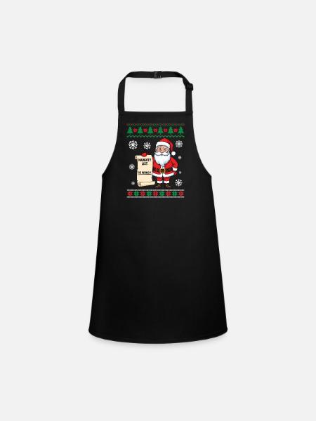 Naughty List The Patriarchy - Children's Apron - black - Front