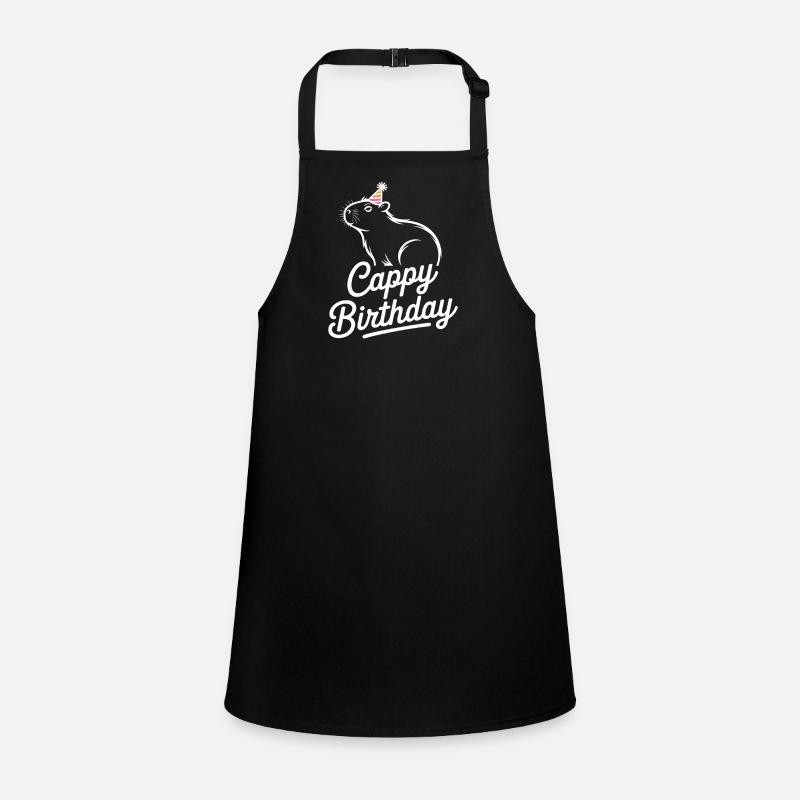 Capybara Birthday Cappy Birthday Funny Capy Children's Apron