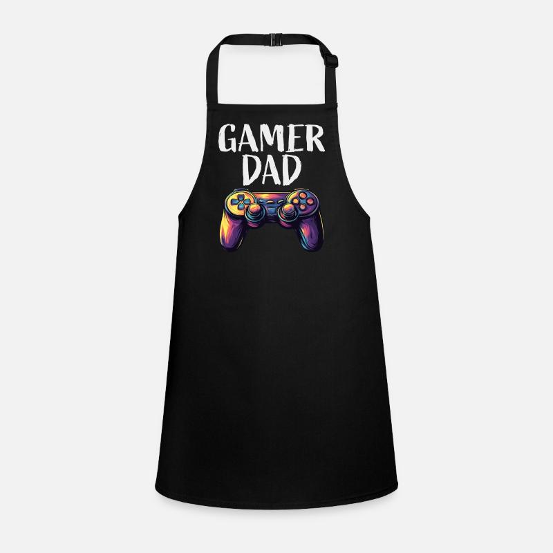 Motif de manette Gamer Dad Tablier Enfant