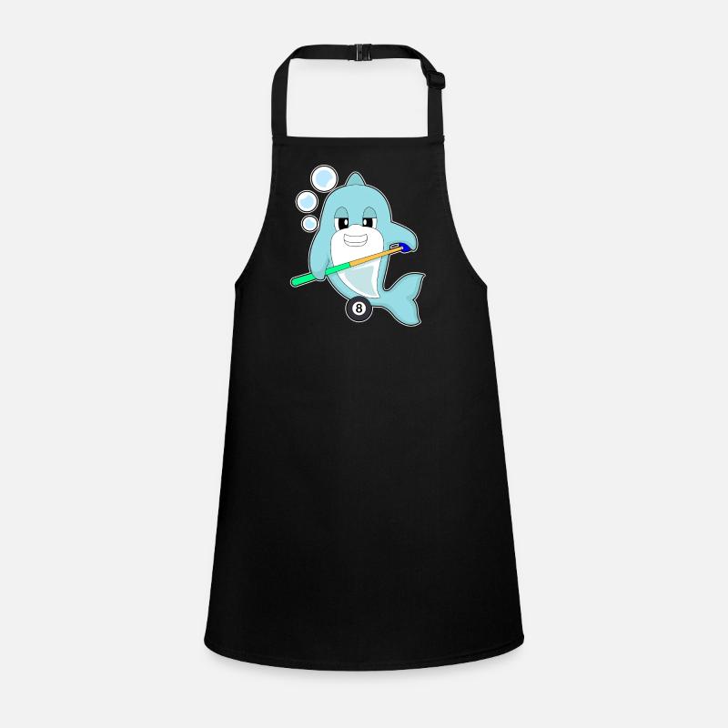 Dolphin Billiard Cue Sport Children's Apron