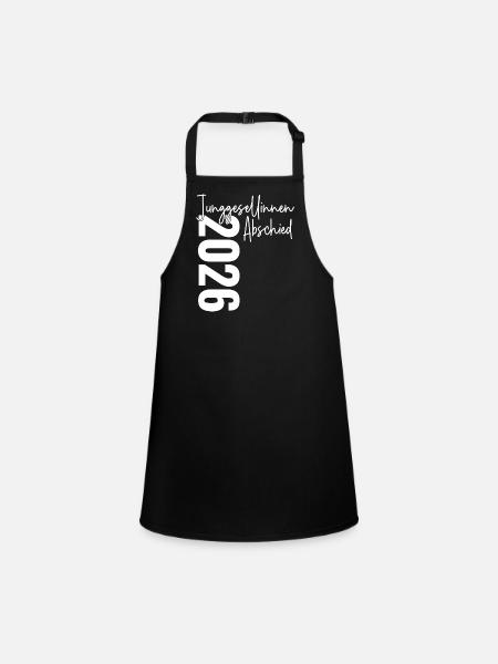 Hen party 2026 signatures guests - Children's Apron - black - Front