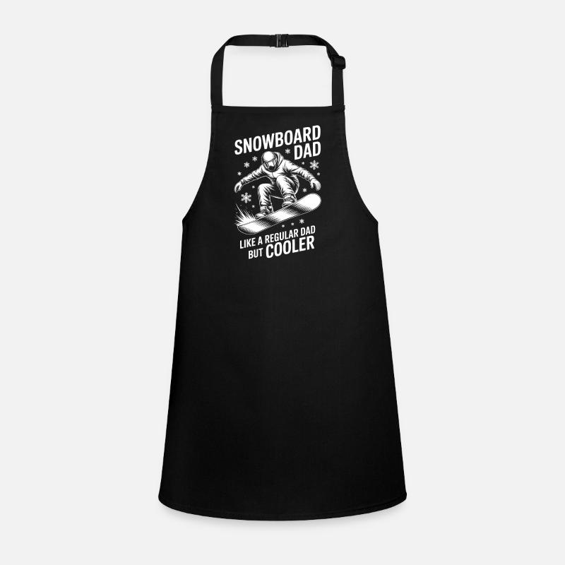 Snowboarding Spruch Papa Lustig Snowboard Geschenk Schürze für Kinder