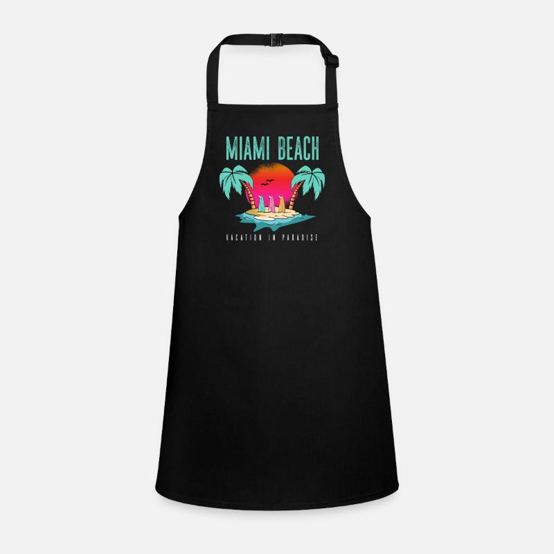 Miami Beach Paradise Getaway Children's Apron