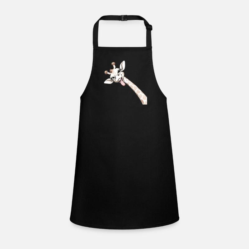 Happy Giraffe Tongue Spread Children's Apron