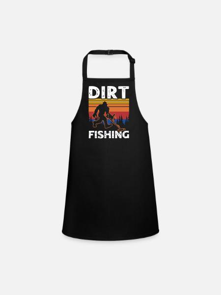 Dirt Fishing Sasquatches - Schürze für Kinder - Schwarz - Vorne