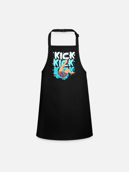 Swimming instructor - Children's Apron - black - Front