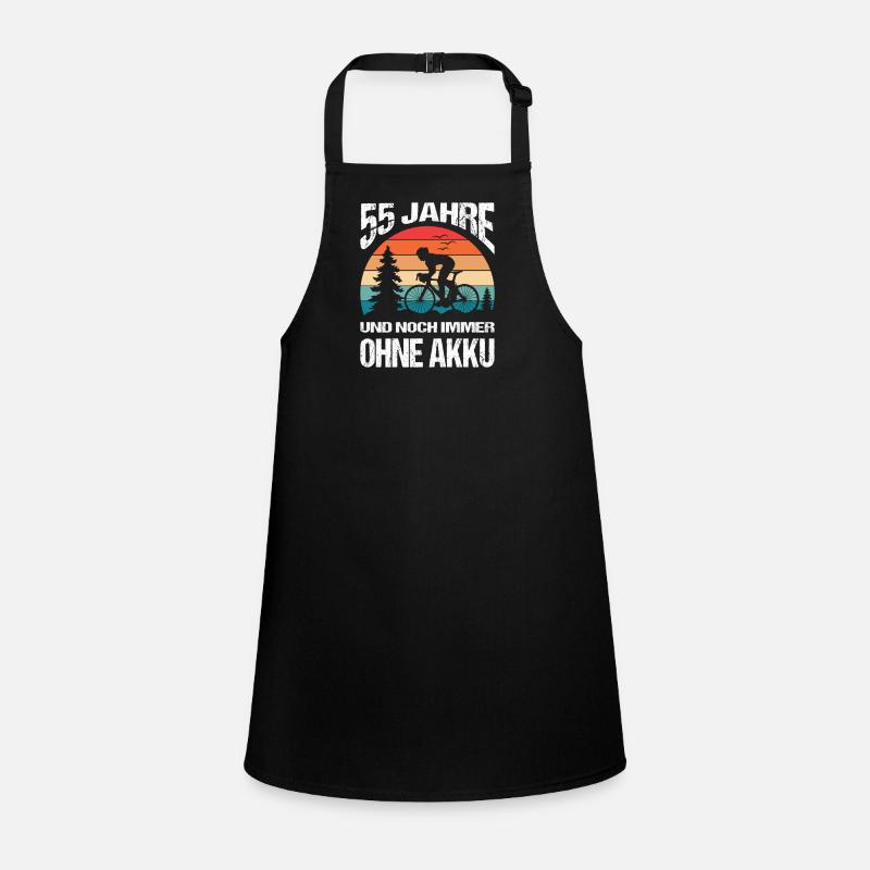 55 Birthday Gifts Bicycle Rider Children's Apron