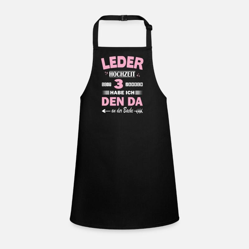 3. Hochzeitstag Ehefrau Jahrestag Ehe Geschenk Schürze für Kinder