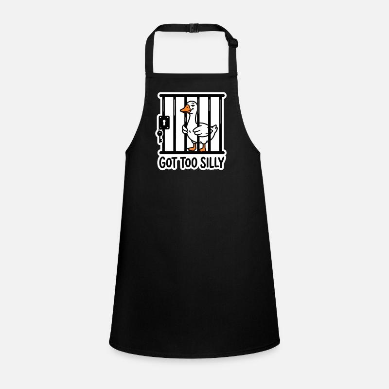 Silly Goose In Jail Got Too Silly Meme Children's Apron