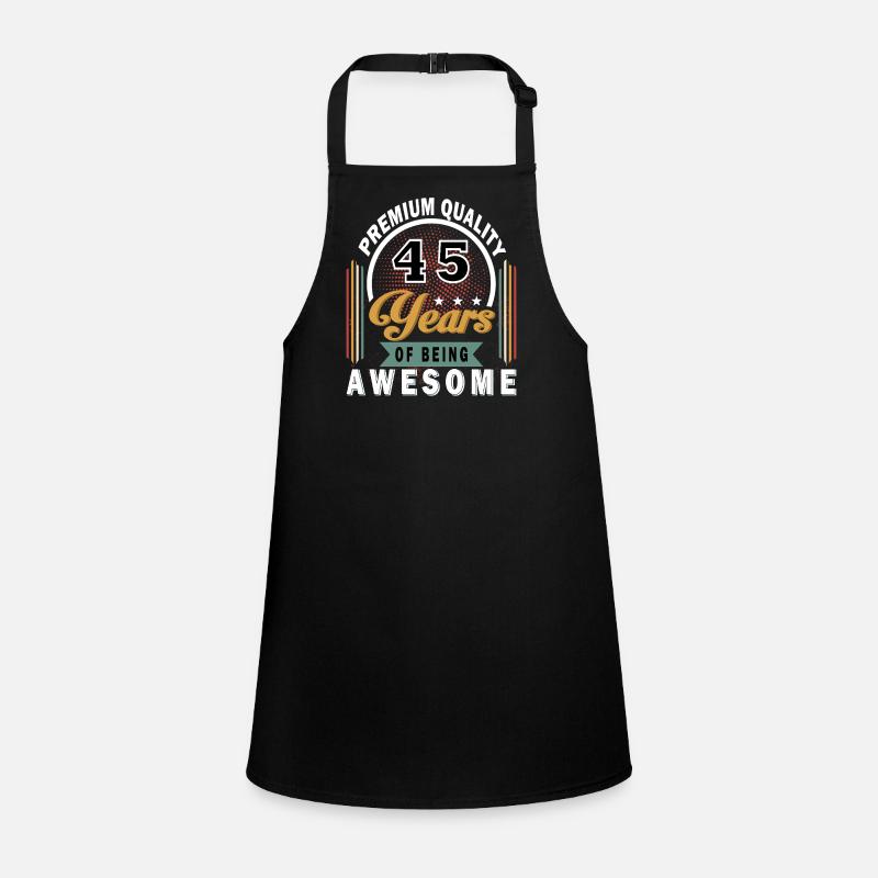 45 Jahre Awesome Jubiläum Schürze für Kinder