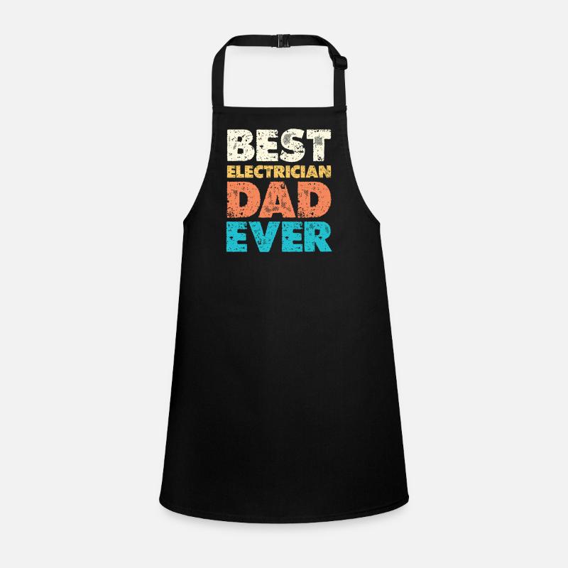 Bester Elektriker Papa – Best Dad Ever Schürze für Kinder