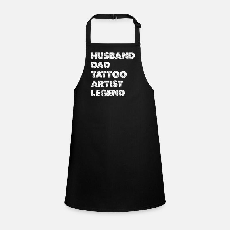 Tattoo Legende Ehemann Vater Schürze für Kinder