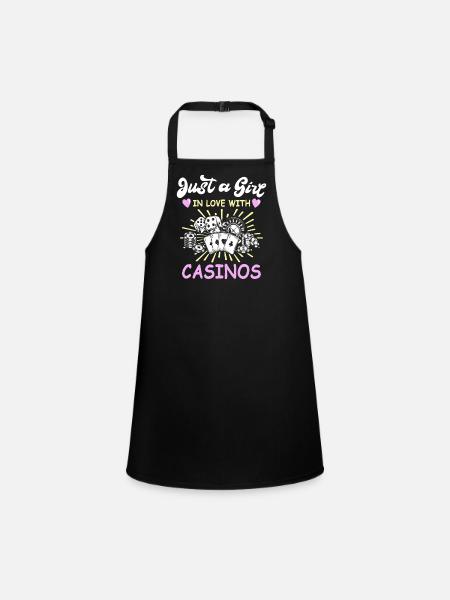 Casino Player Gambling - Children's Apron - black - Front
