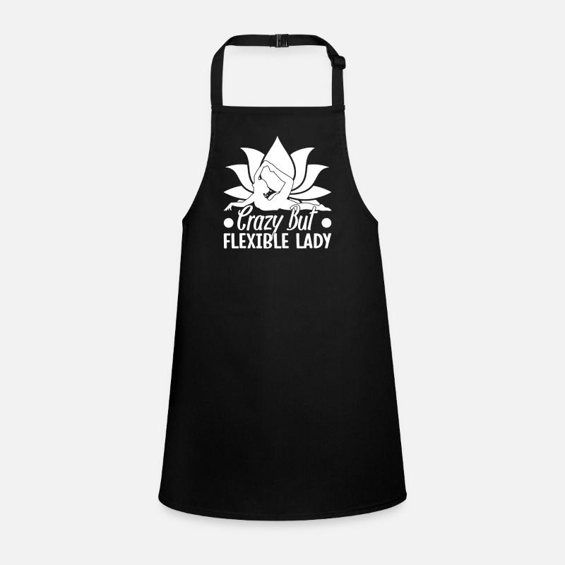 Pilates Enthusiasts Crazy But Flexible Lady Children's Apron