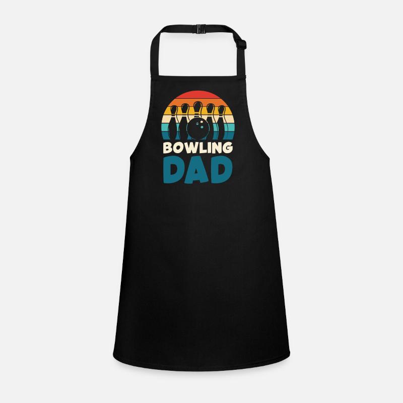 Bowling Dad Retro-Design Schürze für Kinder